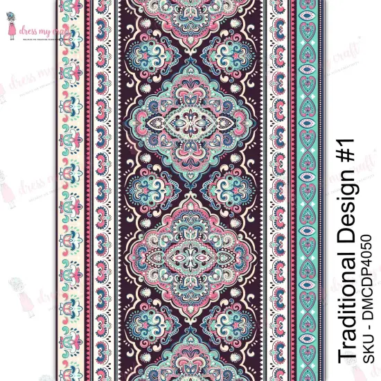 Dress My Craft Transfer Me Sheet A4-Traditional Design #1 {3}