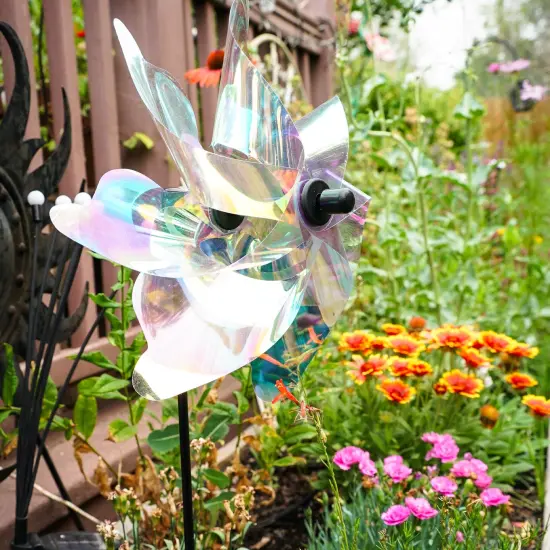 12-inch Iridescent Pinwheel Spinner {3}