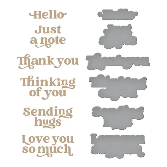 Spellbinders Glimmer Hot Foil Plate & Die By Simon Hurley-Must-Have Sentiments - Photosynthesis {3}