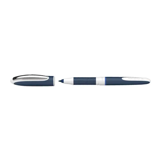 One Change Rollerball Pen, Refillable, 0.6 mm, Blue Ink, Single Pen {1}