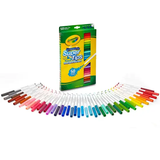 Washable Markers, Super Tips, Pack of 50 {1}