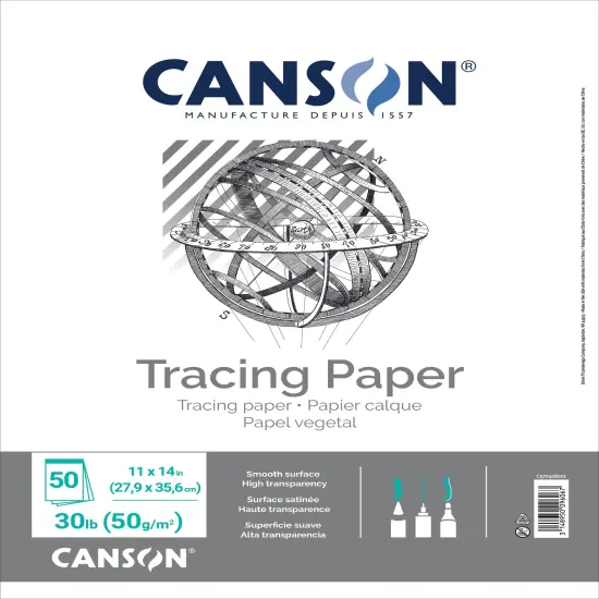 Canson Artist Series Tracing Paper Pad 11"X14"-50 Sheets {1}