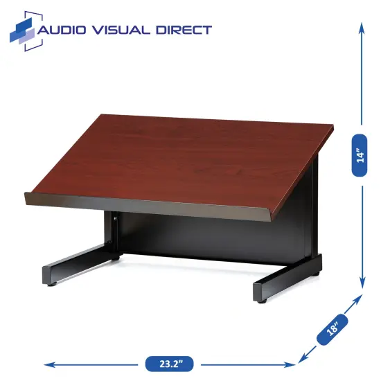 Audio Visual Direct Tabletop Lectern for Presentations Cherry {5}