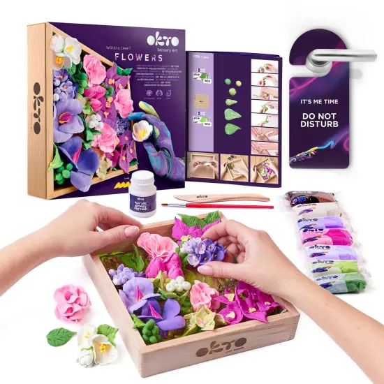OKTO Sensory Art 3D Woodcraft &ldquo;Inspiration&rdquo; &ndash; Succulent Craft Kit {2}