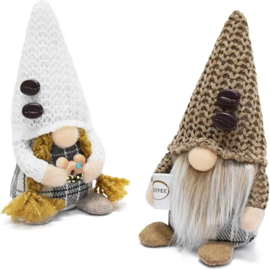 Coffee Gnomes Plush Coffee Table Decor {5}