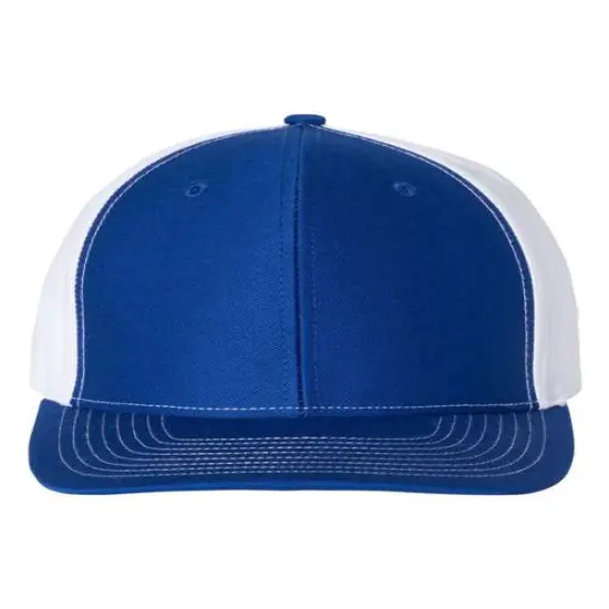 Richardson&reg; Twill Back Trucker Cap Royal/ White {1}
