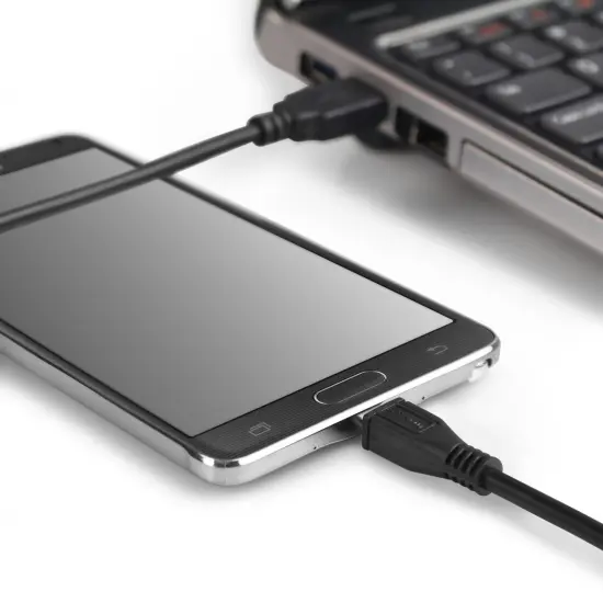 Insten Black 3 Feet 3' Micro USB Charger Data Cable for Samsung Galaxy S6 S3 i9300 S4 i9500 Note 2 Note 3 N9000 Mini Ace {6}