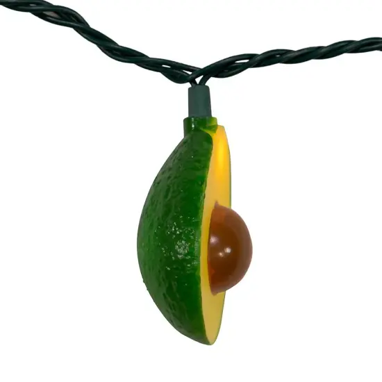 Kurt Adler UL 10-Light Avocado Light Set {3}