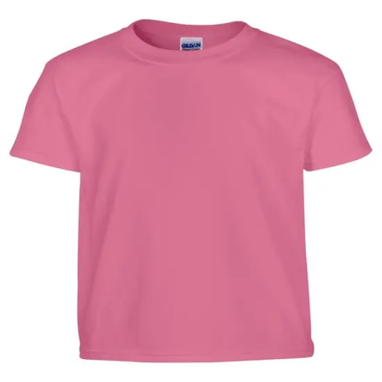 Gildan&reg; Youth Heavy Cotton Short Sleeve Crew-neck T-Shirt SAFETY PINK {1}