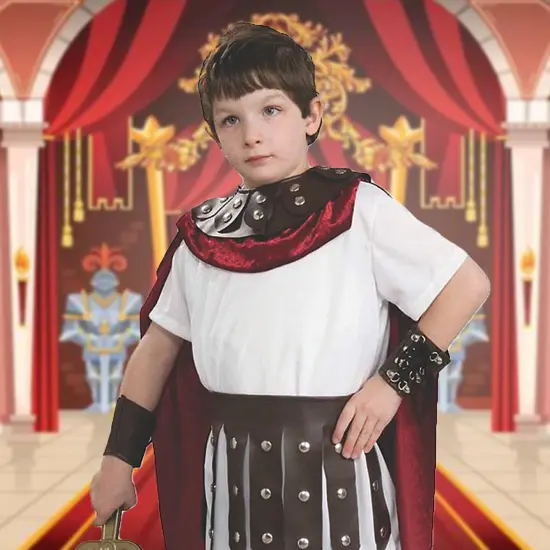 Boy's Roman Gladiator Warrior Costume {2}