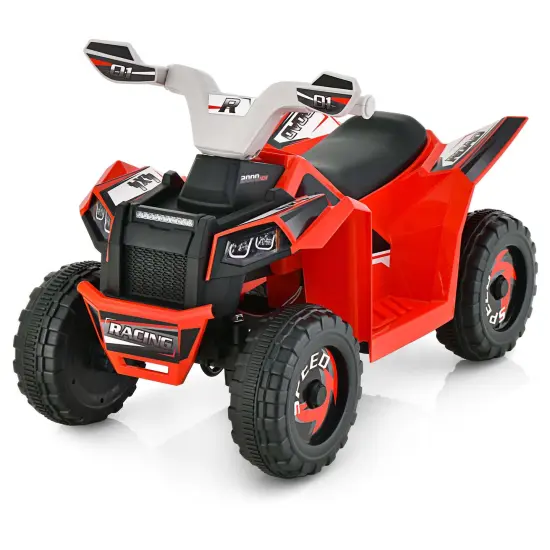 Costway Kids Ride on ATV 4 Wheeler Quad Toy Car 6V Battery Powered Motorized Toy {1}