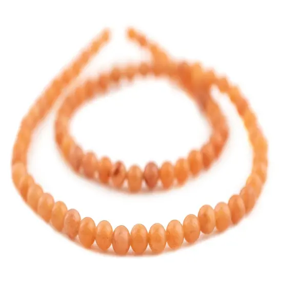 The Bead Chest Orange Round Aventurine Beads (6mm) {3}