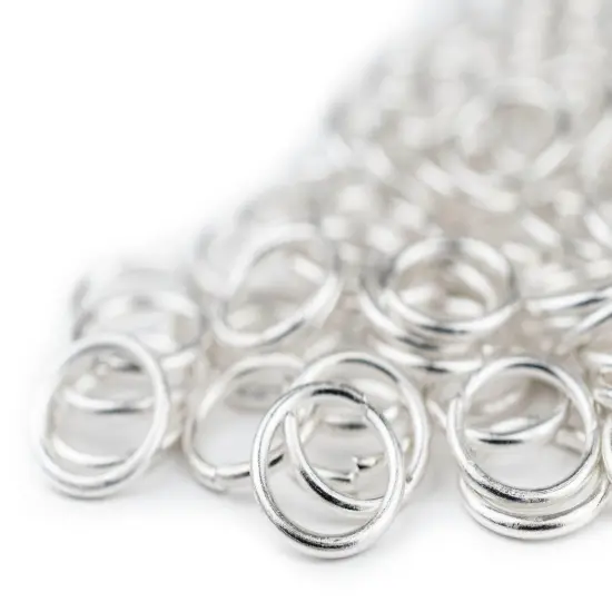 The Bead Chest Silver 10mm Round Open Jump Rings, Pack of 100 {3}