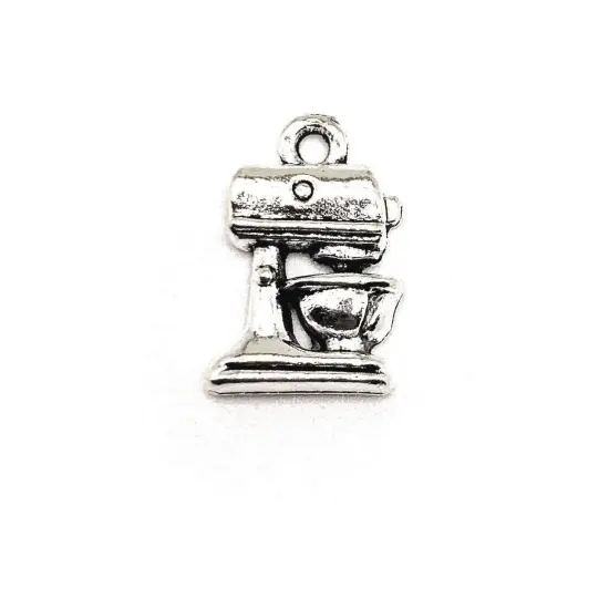 Silver Mixer Baking Charms, 16x11mm {2}