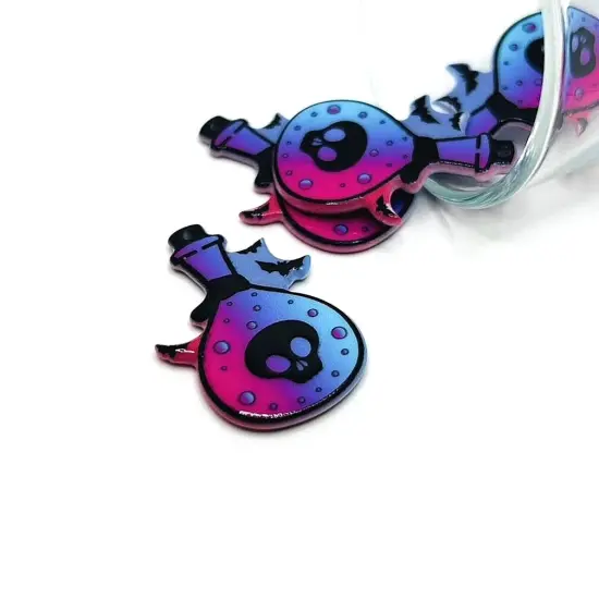 Punk Valentine's Day Bottle Charms, 38x27mm {1}