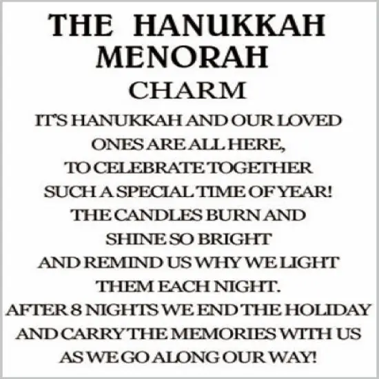 The Hanukkah Menorah Charm {3}