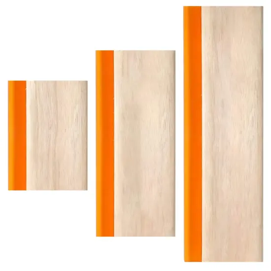 INBYME Silk Stencil Screen Printing Squeegee, 3 Size 5.9 inch/9.4 inch/13.7 inch Water Squeegee, 75 Durometer Wooden Ink Scraper for Screen Printing {1}