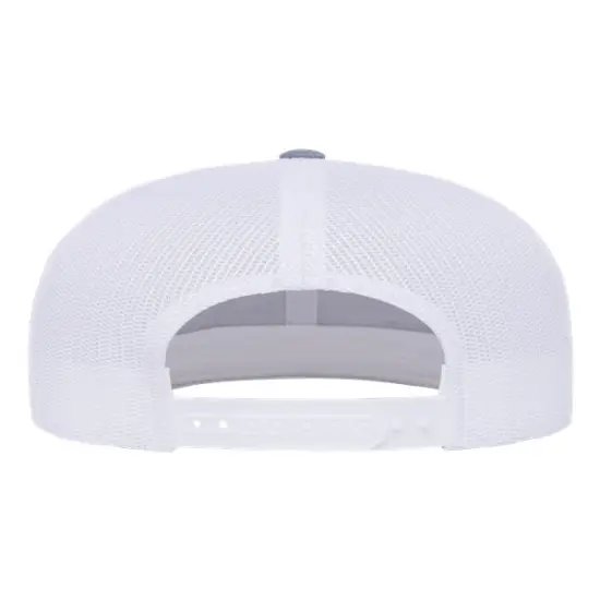 YP Classics&reg; Retro High Profile Trucker Cap H Grey White {2}