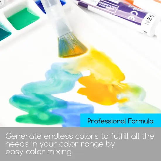 Watercolor Paint Tubes Set - 24 x 12ml/0.4oz Water Color Paints for Students Beginners {3}