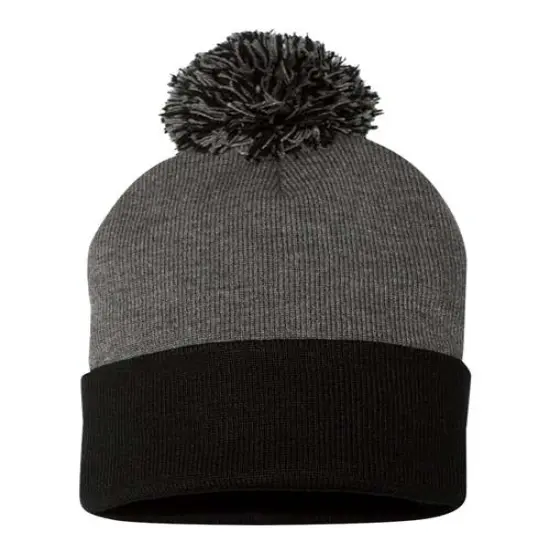 Sportsman&reg; Pom Pom Cuffed Beanie Black {6}