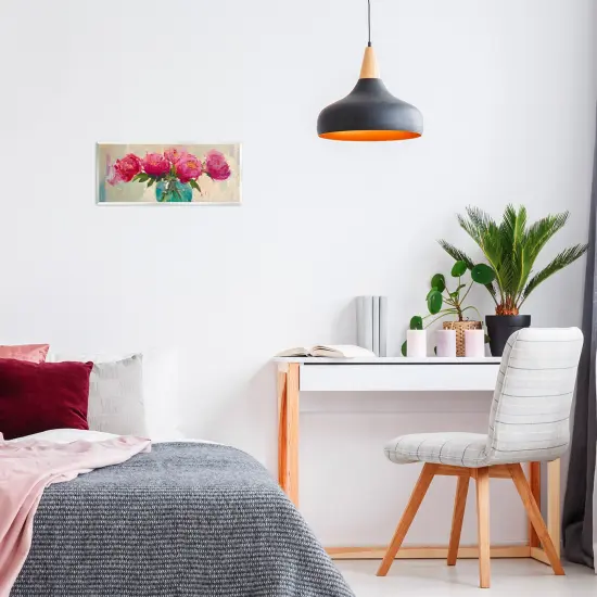 Stupell Industries Vibrant Peonies Vase Wall Plaque, design by LSR Creative Studio {2}