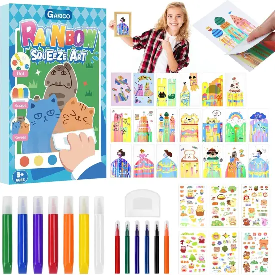 Rainbow Scratch Art {1}