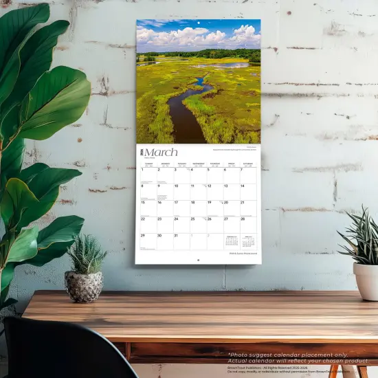 Rhode Island Wild & Scenic | 2026 12 x 24 Inch (Hanging) Monthly Square Wall Calendar | Plastic-Free {5}