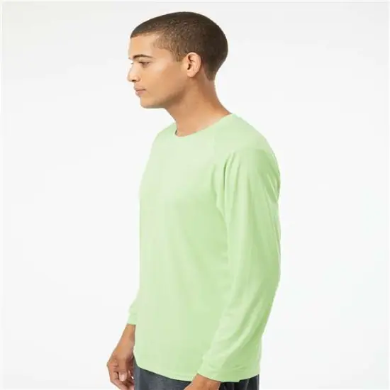 Paragon&reg; Long Sleeve Crew Neck Performance T-Shirt Safety green {5}