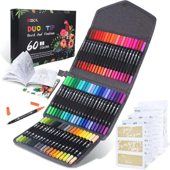 60 Colors Art Markers {1}