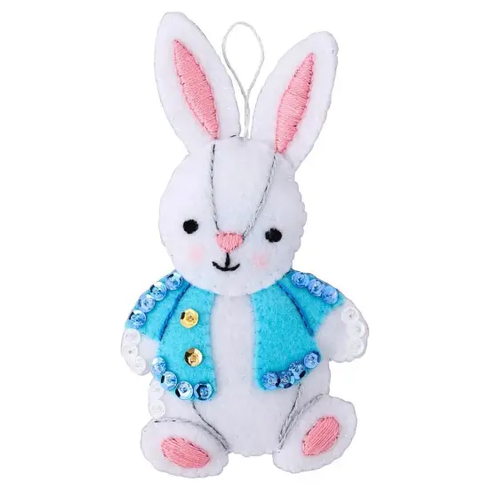 Bucilla Felt Ornaments Applique Kit Set Of 6-Toyland Treasures {7}