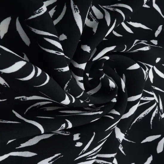 1 Yard 100% Polyester CEY Leaf Print Fabric, 58/59" Wide LAVENDER {3}