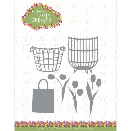 Find It Trading Amy Design Die-Tulip Basket, Tulip Dreams {1}