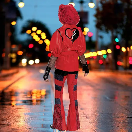 Girls Deluxe Princess Red Descendants Costume with Gloves {6}