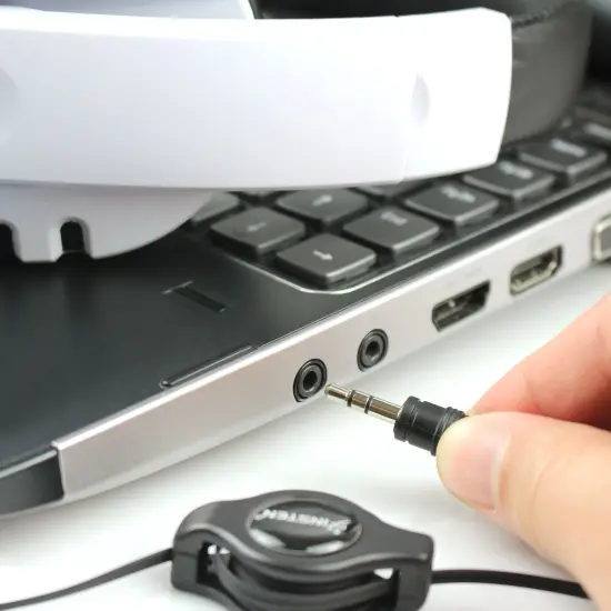 3.5mm Male To Male Audio Cable by Insten 3.5mm Retractable Audio Cable Aux Auxiliary Stereo Cord M/M for Apple iPad Mini 5 iPad Air 2019 iPod Touch 6th Gen Nano Classic MP3 MP4 Player CAR Music Audio Black {6}