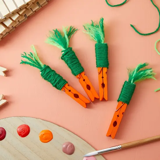 Juvale 100-Pack Large 4 Inch Wooden Clothespins - Heavy Duty Outdoor Clothes Clips for Hanging Clothes, Art, Crafts, Photo Displays, 3.9x0.6 x0.6 Brown {3}