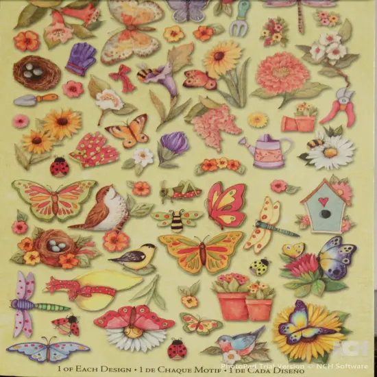 K & Company Susan Winget Spring Blossom Icon Die-Cut Cardstock & Acetate {2}