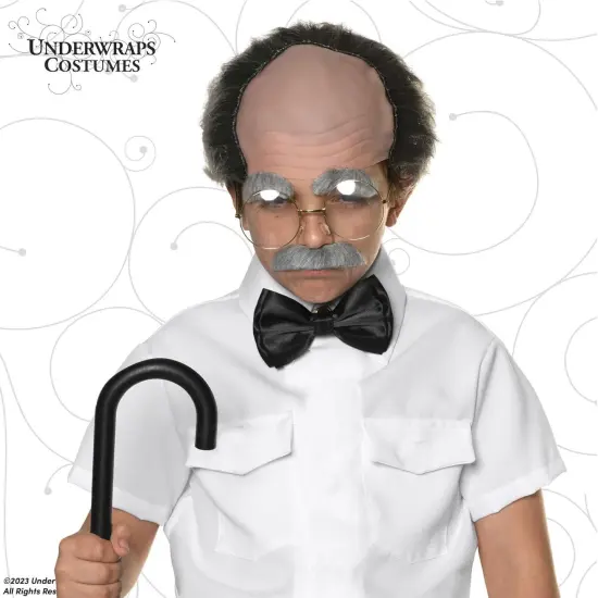 100th Day Of School Old Man Accessory Grandpa Kit One Size {3}