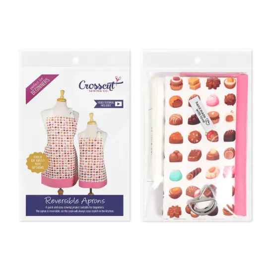 Crosscut Sewing Co.&reg; Apron Sewing Project Kit - Beginner Sewing Kit - Sewing Kit for Kids Candy {3}