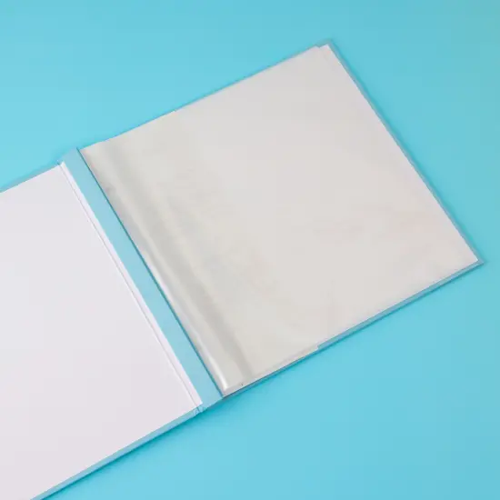 Colorbok Post Bound Fabric Album 12"X12"-Light Teal {5}