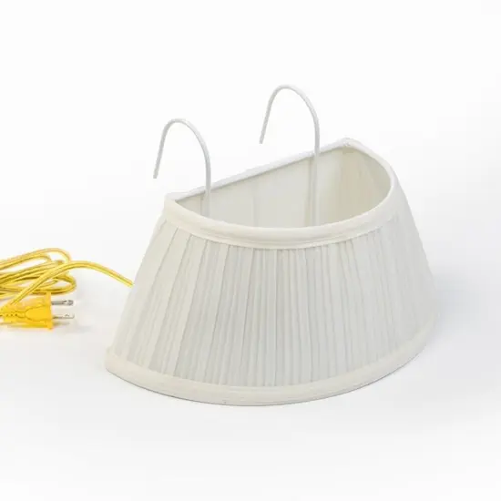 Bandwagon Headboard Night Bed Reading Lamp Pull Cord Ivory Shade {1}