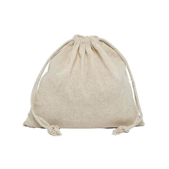 Compact Cotton Muslin Pouch 5" x 7" {3}