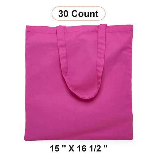 Durable Flat Cotton Tote 15" x 16 1/2" {1}