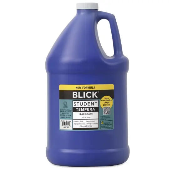 Blick Student Tempera Paint - Blue, 128 oz bottle {2}