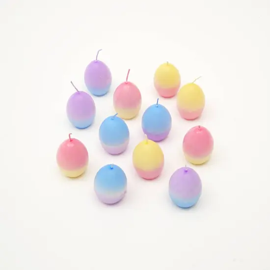 Easter Egg Ombre Candle Set &ndash; 12-Pack Decorative Candles a Box &ndash; Spring & Easter Table D&eacute;cor {2}