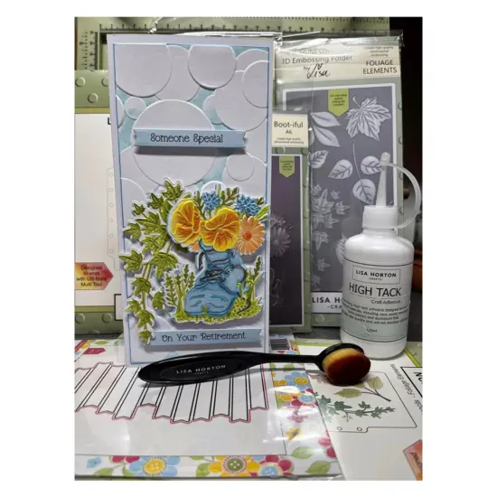 Lisa Horton Crafts Embossing Folder And Die-Boot-Iful {3}