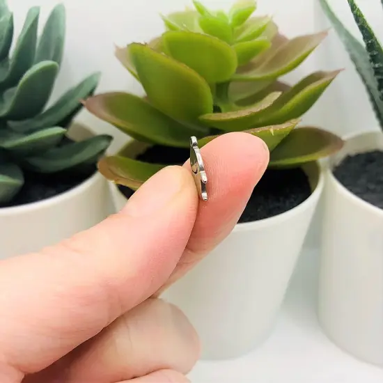 Small Stainless Steel Halloween Ghost Charms, 10x12mm {4}