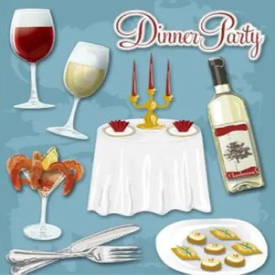 K & Company Life's Little Occasions Dinner Party Sticker Medley {1}
