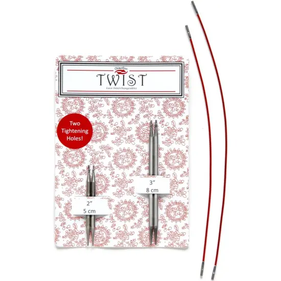 ChiaoGoo TWIST Short Combo Set 2" & 3" - US 0 (2mm) {2}