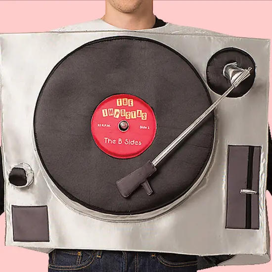 Creative Turntable Adult Costume Vinyl DJ Theme for Halloween Parties and Events {5}