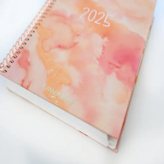 2025 Planner - Signature Layout, Spiral Bound - "Sunset Watercolor" (#203) {6}